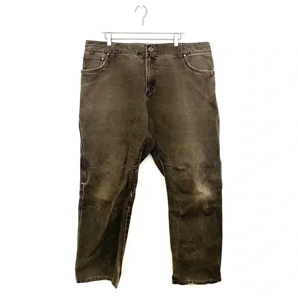 Kuhl Rydr Pants Vintage Patina Dye Distressed Worn In Brown Size 40 x 30 - Picture 1 of 14